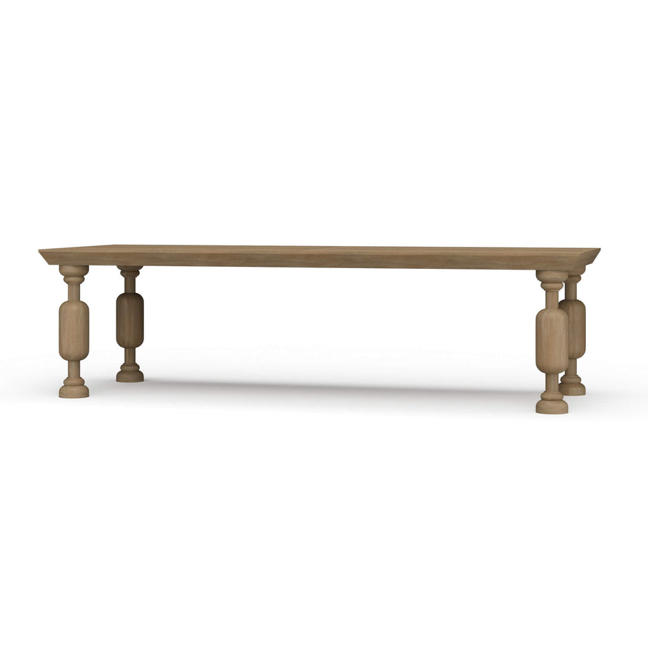 Chatsworth Dining Table 108'' - Sandbar (*This finish requires bleaching, which often leads to variations in wood color.)