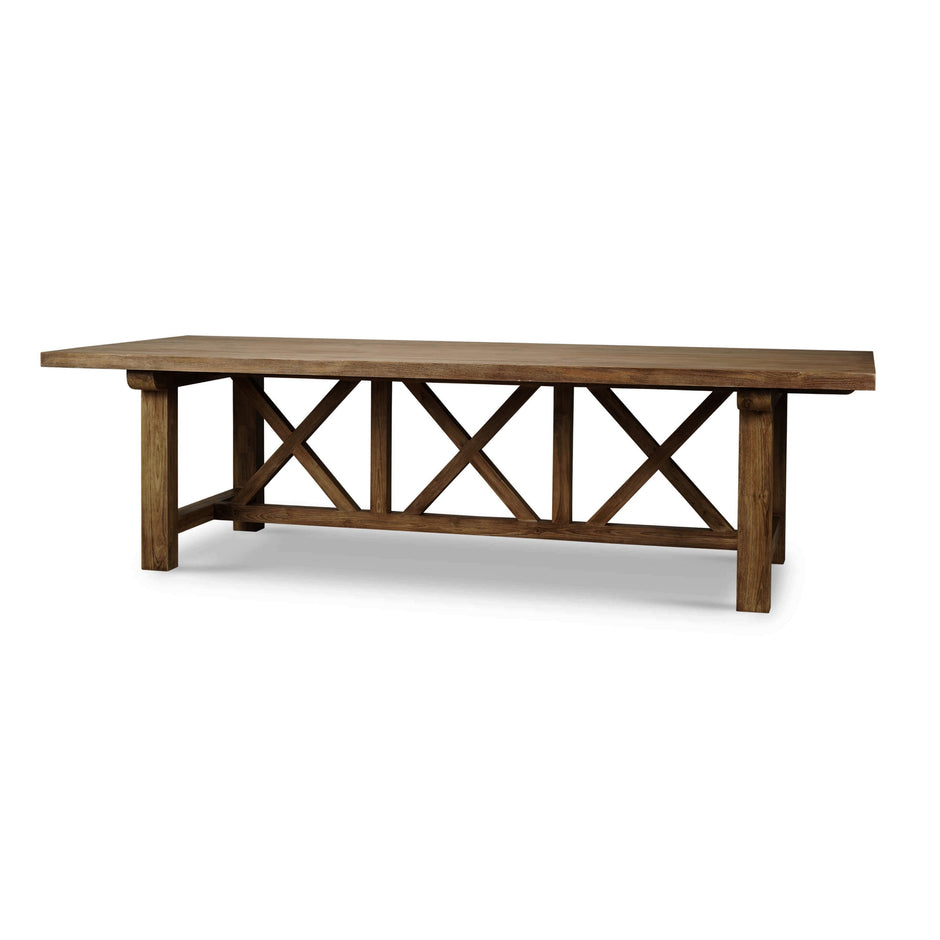 Silvia Dining Table 108" - Reclaimed Teak