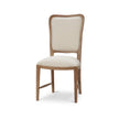 Laurna Teak Dining Chair in Teak White Wash w/ Natural Performance Fabric