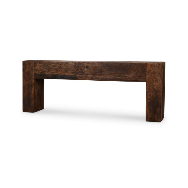 Tuscan Rustic Distressed Console - Teak