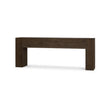 Tuscan Teak Console in Tuscan Brown w/ Weathered Teak Distress