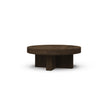 Tuscan Rustic Distressed Round Coffee Table - Teak
