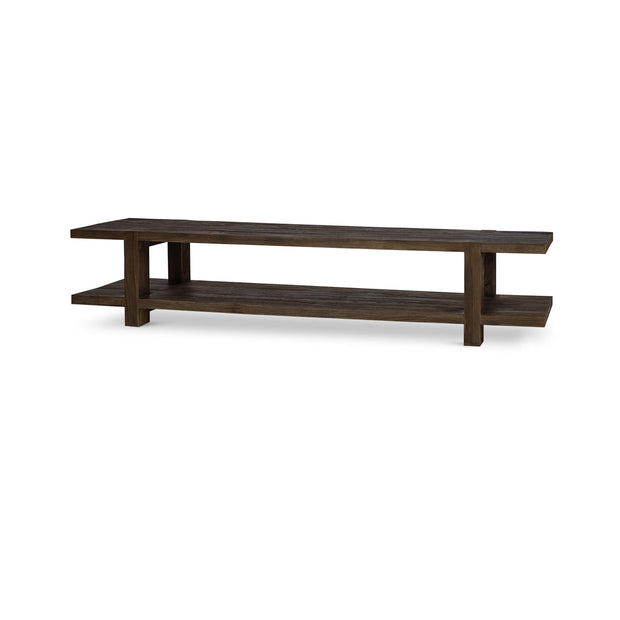 Tuscan Rustic Distressed Media Console - Teak