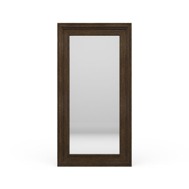 Tuscan Rustic Distressed Standing Mirror - Teak