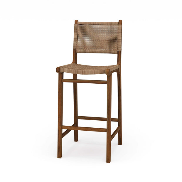 Logan Barstool w/ Rattan- Teak