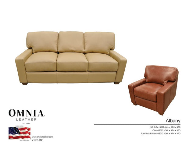 Albany Sofa Chair - OMNIA Leather Furniture