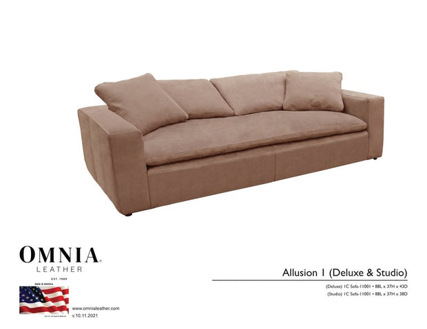 Allusion1 Sofa - OMNIA Leather Furniture