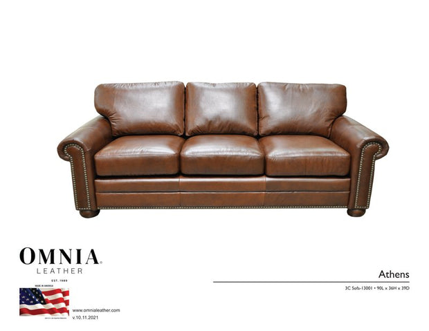 Athens Sofa Chair - OMNIA Leather Furniture