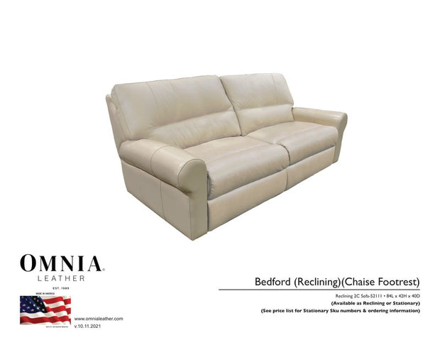 Bedford Recl Sofa - OMNIA Leather Furniture