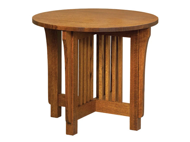 Bungalow Mission Round End Table