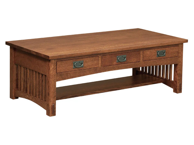 Bungalow Mission 3 Drawer Coffee Table