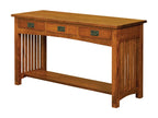 Bungalow Mission 3 Drawer Sofa Table