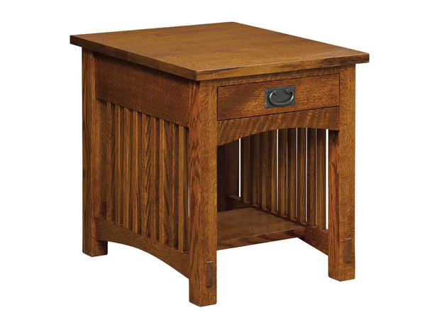 Bungalow Mission 1 Drawer End Table