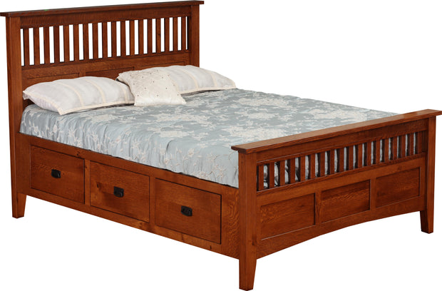 Classic Mission Cm Slat Bed 314 Storage Rail - CM Slat Bed_314 Storage Rail - CM Slat Bed_314 Storage Rail