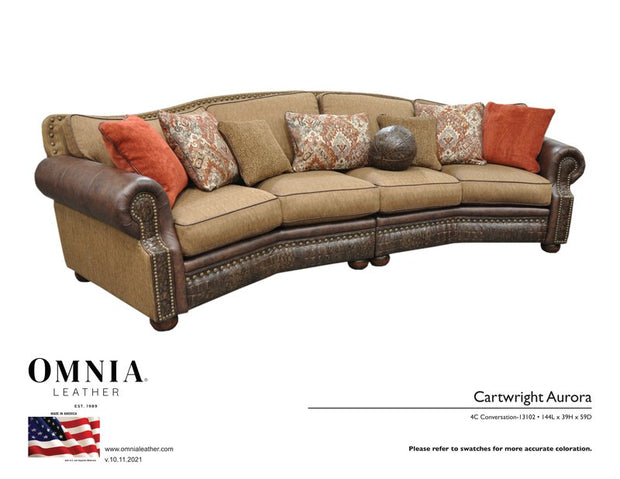 Cartwright Aurora 4CConversation - OMNIA Leather Furniture