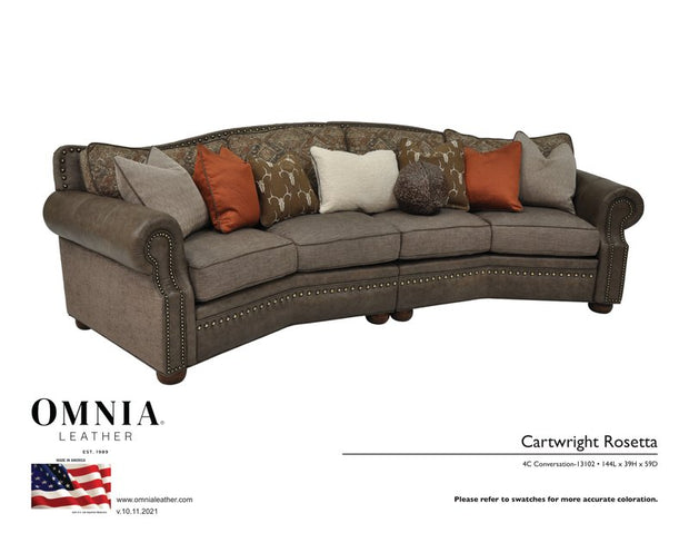 Cartwright Rosetta 4CConversation - OMNIA Leather Furniture