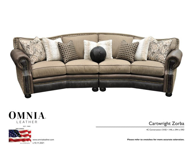 Cartwright Zorba 4CConversation - OMNIA Leather Furniture