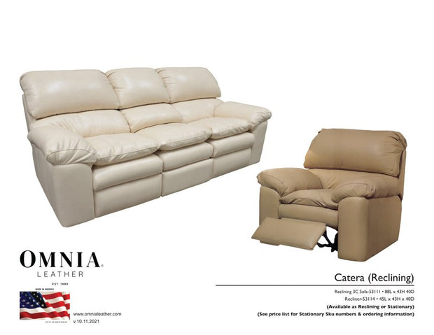 Catalina Recl Sofa Chair - OMNIA Leather Furniture