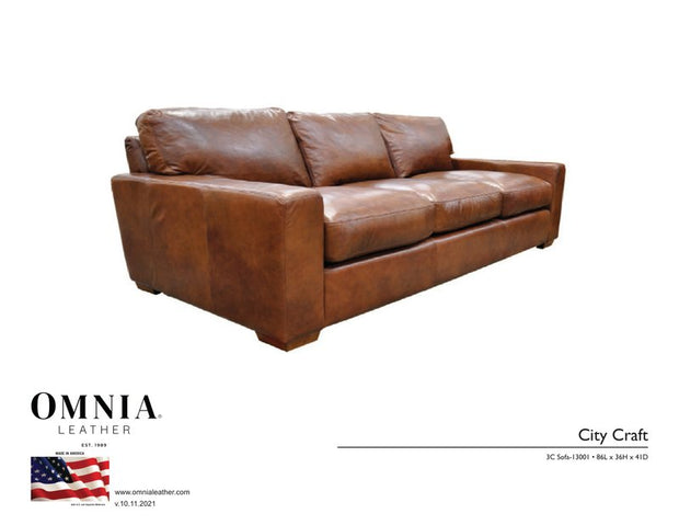 City Craft Sofa - OMNIA Leather Furniture