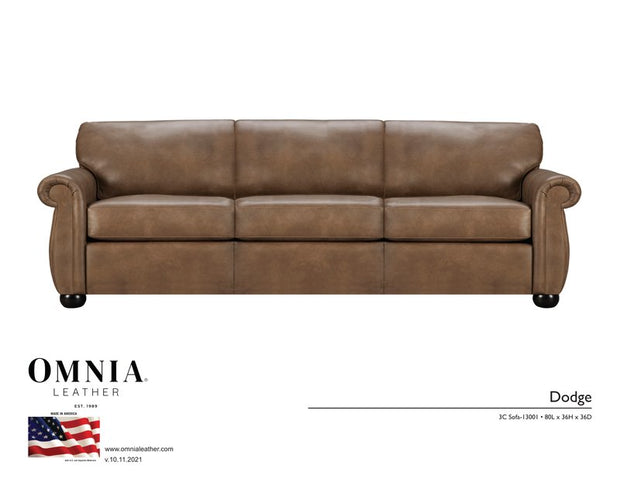 Dodge Sofa - OMNIA Leather Furniture