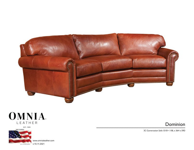Dominion 3CConversation - OMNIA Leather Furniture