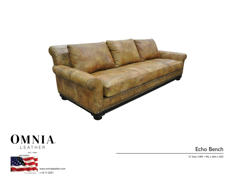 Echo Bench Sofa - OMNIA Leather Furniture