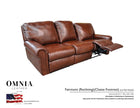 Fairmont Recl Sofa No Nail Heads - OMNIA Leather Furniture