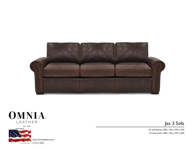Jax3 Sofa - OMNIA Leather Furniture
