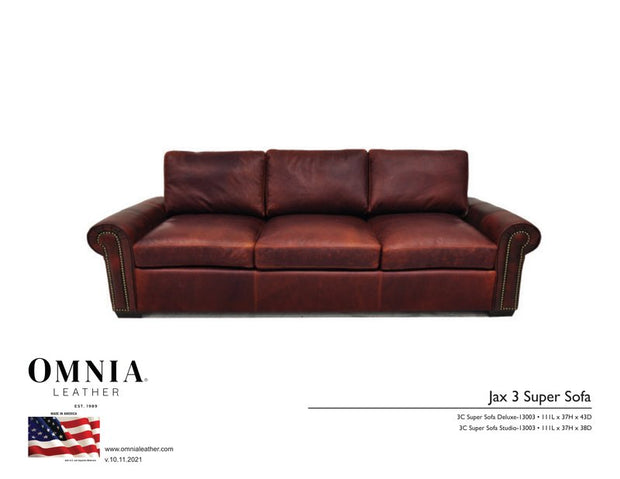 Jax3 SuperSofa - OMNIA Leather Furniture