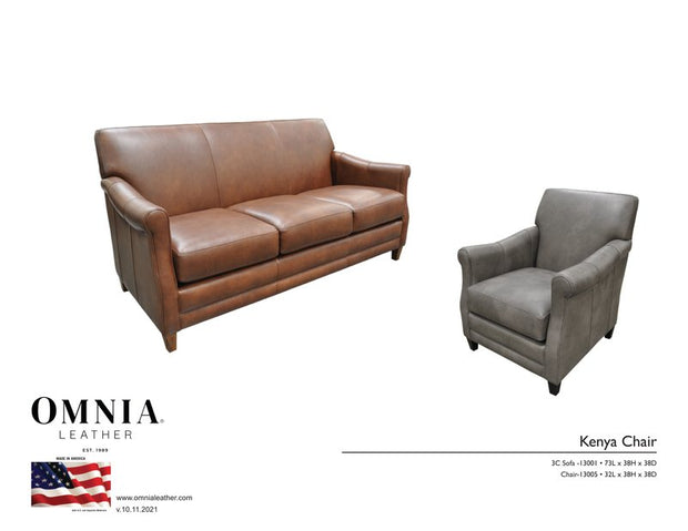 Kenya Sofa Chair - OMNIA Leather Furniture