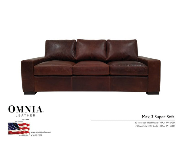 Max3 Super Sofa - OMNIA Leather Furniture