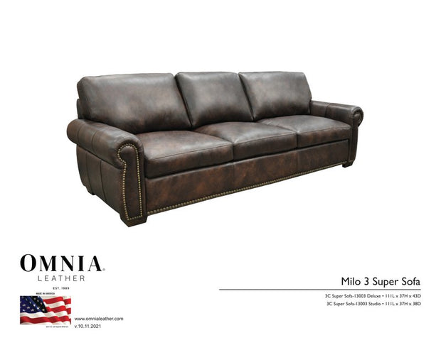 Milo3Super Sofa - OMNIA Leather Furniture