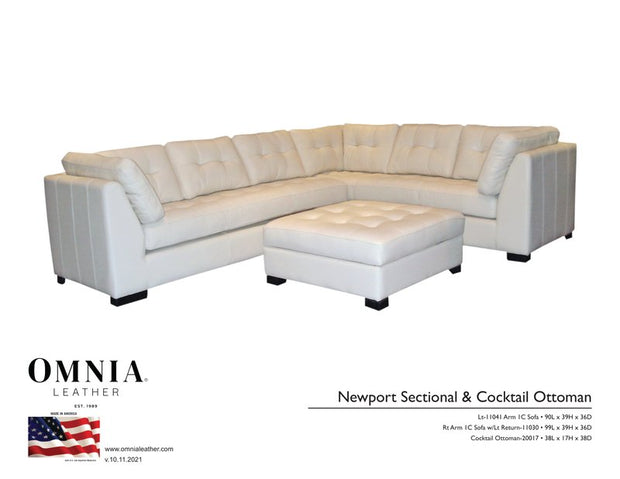 Newport Sectional - OMNIA Leather Furniture