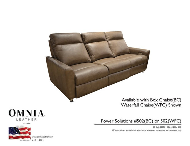 PS502 Recl Sofa - OMNIA Leather Furniture