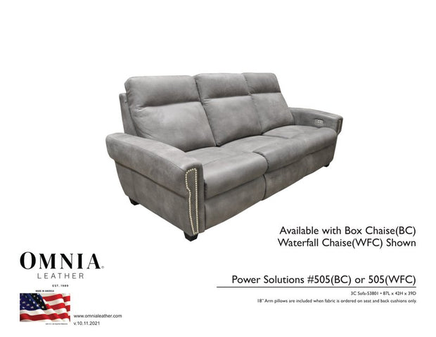 PS505 Recl Sofa - OMNIA Leather Furniture