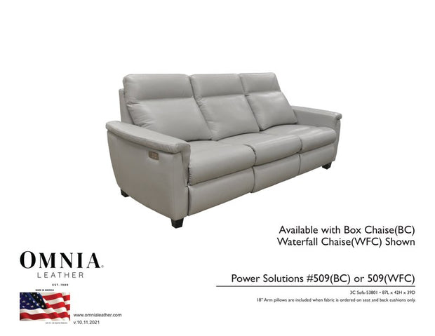 PS509 Recl Sofa - OMNIA Leather Furniture