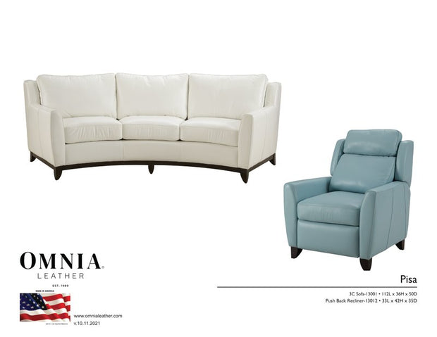 Pisa Sofa PBRecl - OMNIA Leather Furniture