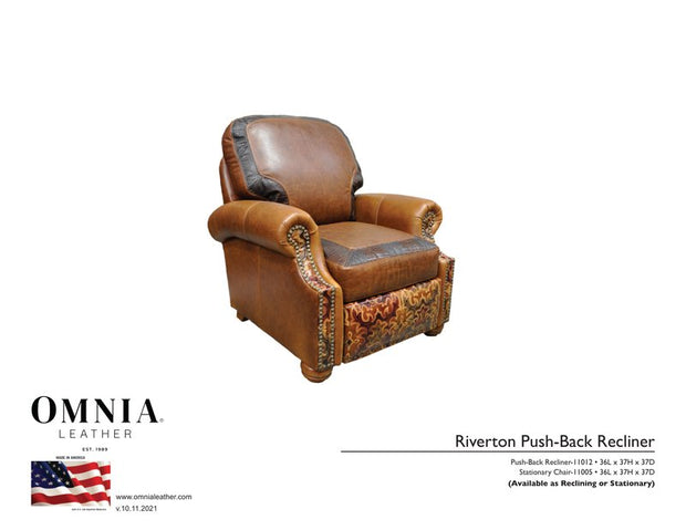 Riverton Recl Chair - OMNIA Leather Furniture