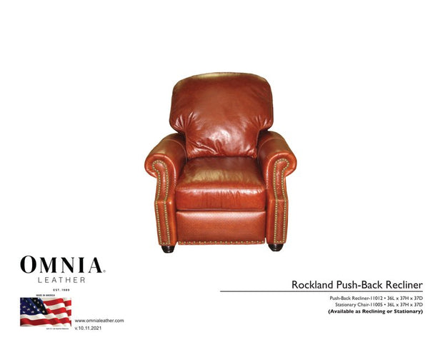 Rockland Recl Chair - OMNIA Leather Furniture