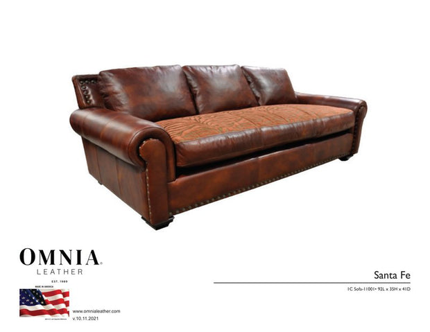 Santa Fe Sofa - OMNIA Leather Furniture