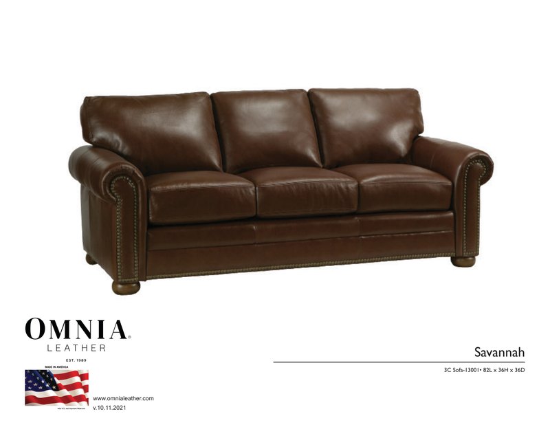 Savannah Sofa - OMNIA Leather Furniture
