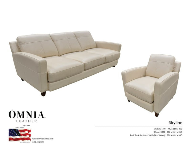 Skyline Sofa Chair - OMNIA Leather Furniture