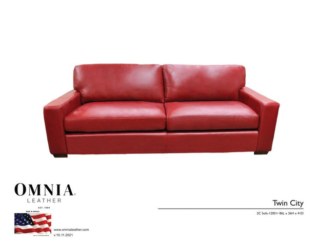 Twin City Sofa - OMNIA Leather Furniture