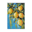 Lemon Citron on canvas 24 x 36 w/ Frame in True White