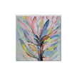 Protea Latifolia on Canvas 30 x 30 w/ Frame in True White