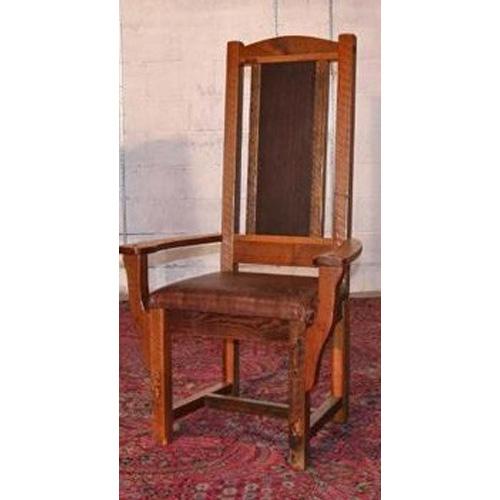 Sequoia Arm Chair With Leather Seat 15853