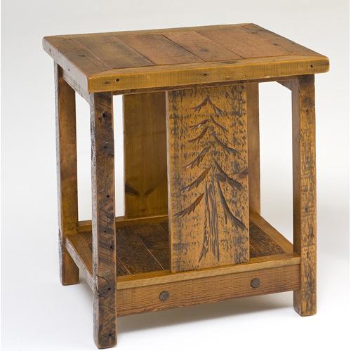 Sequoia Nightstand With Shelf Square 15411