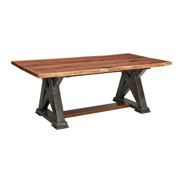 Timber Forged York Freeform Walnut Dining Table - (5') 15510