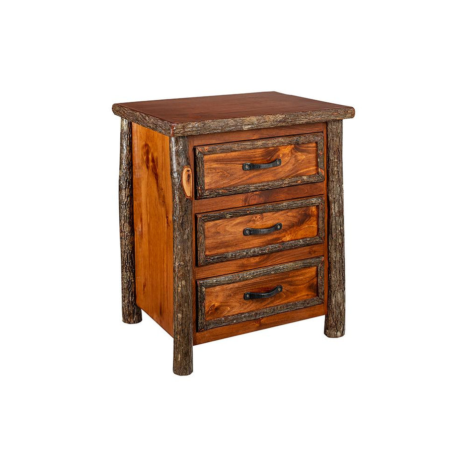 New West Red Lodge 3 Drawer Nightstand NW7304
