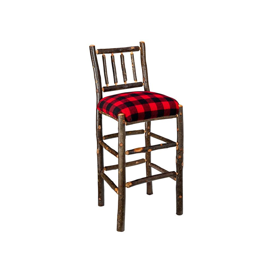 New West Red Lodge 30" Bar Stool With Rail Back NW785230WF